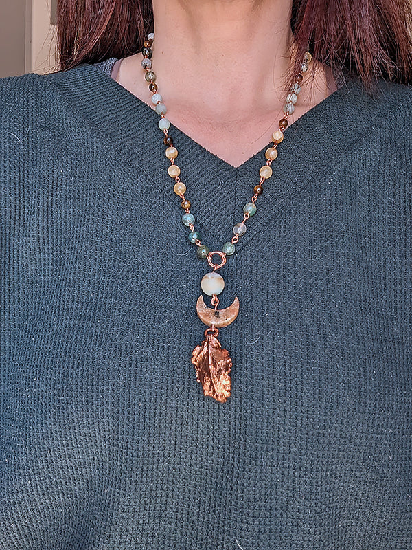 Copper Leaf Amulet