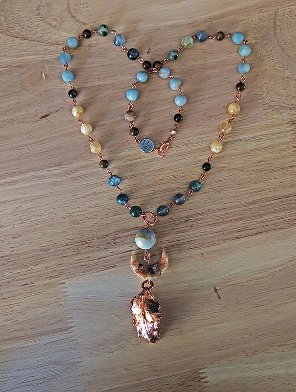 Copper Leaf Amulet