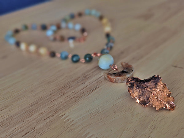 Handmade crystal jewelry amulet from Red Cat Apothecary