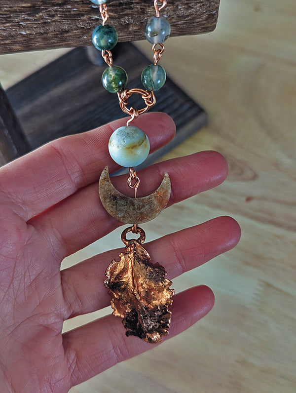Copper Leaf Amulet