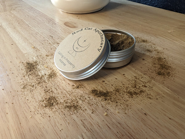 Calling in Prosperity Incense - Red Cat Apothecary