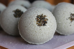 Grounding Ritual Bath Bomb | Milk + Evergreen Luxury Bathing Experience