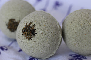 Grounding Ritual Bath Bomb | Milk + Evergreen Luxury Bathing Experience