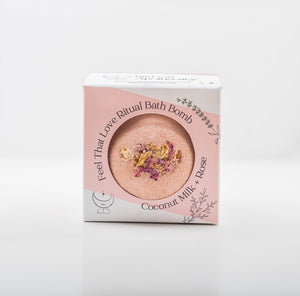 Feel That Love Ritual Bath Bomb | Milk + Rose Luxury Bathing Experience