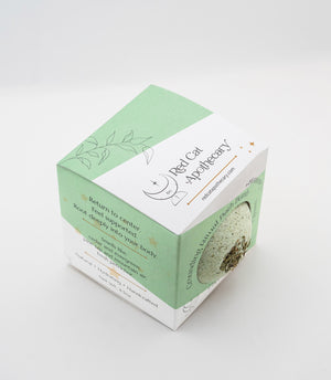 Grounding Ritual Bath Bomb | Milk + Evergreen Luxury Bathing Experience