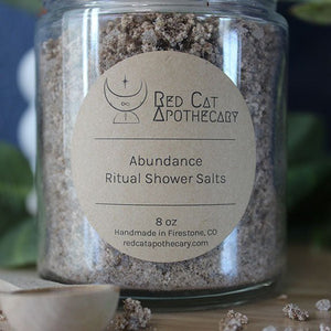 Abundance Ritual Shower Salts - Red Cat Apothecary