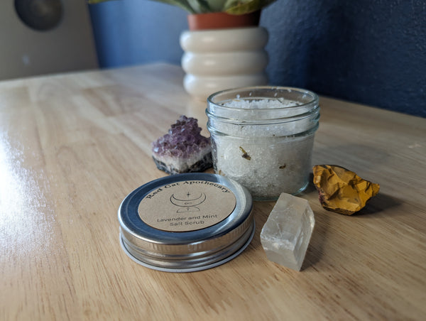 Lavender and Mint Salt Scrub - Red Cat Apothecary