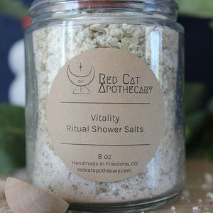 Vitality Ritual Shower Salts - Red Cat Apothecary