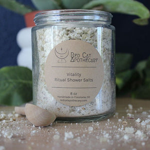 Vitality Ritual Shower Salts - Red Cat Apothecary